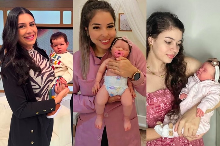 O fenômeno dos bebês reborn surgiu depois que vídeos com mulheres cuidando dos bonecos como se fossem filhos de verdade começaram a circular na internet.