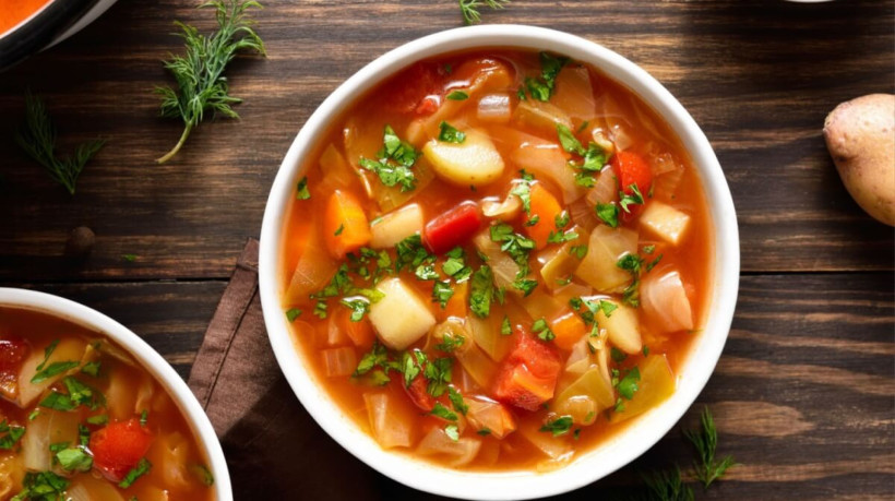 Sopa de legumes (Imagem: Tatiana Volgutova | Shutterstock)