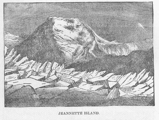 No trajeto, em 1881, eles descobriram uma ilha que até então não tinha sido mapeada. Sua existência, no entanto, já foi questionada devido a relatos conflitantes e dificuldades de localização em expedições posteriores. 