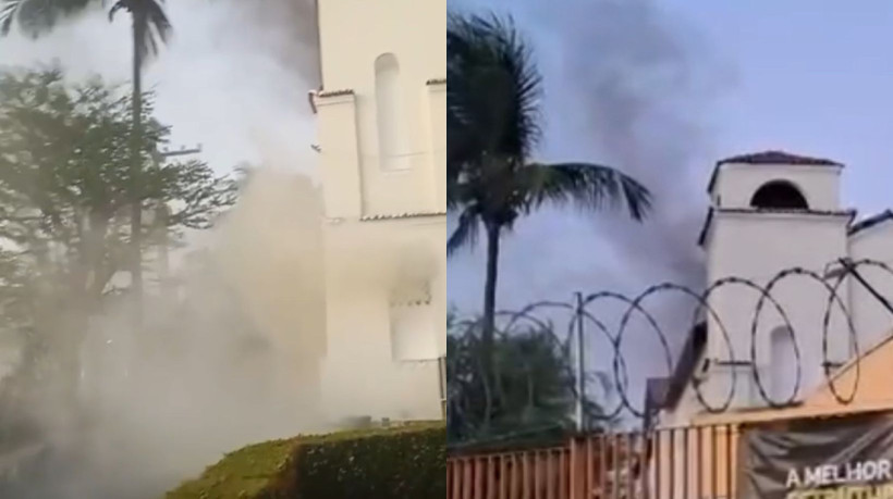 Princípio de incêndio foi registrado na tarde desta terça-feira, 24