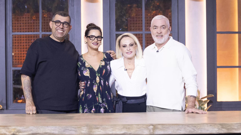Chefs-mentores e apresentadora do 
