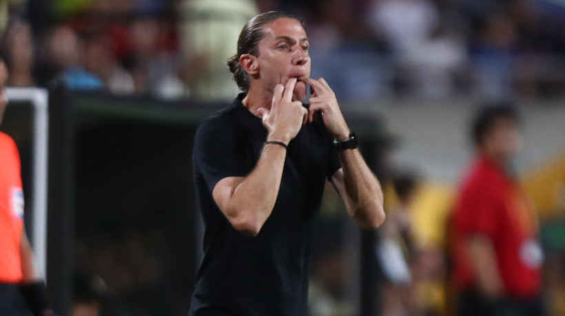 Filipe Luís, técnico do Flamengo, durante jogo contra o Los Angeles