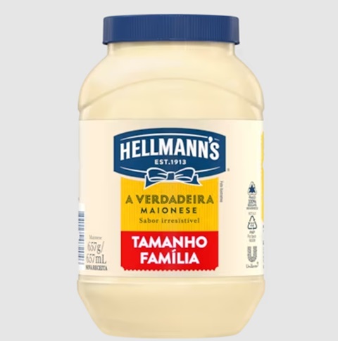A terceira melhor maionese, segundo os jurados, foi a Hellmanns. O sabor foi definido como suave e equilibrado na acidez, apesar de distante da maionese caseira. Textura leve e agradável na boca.
