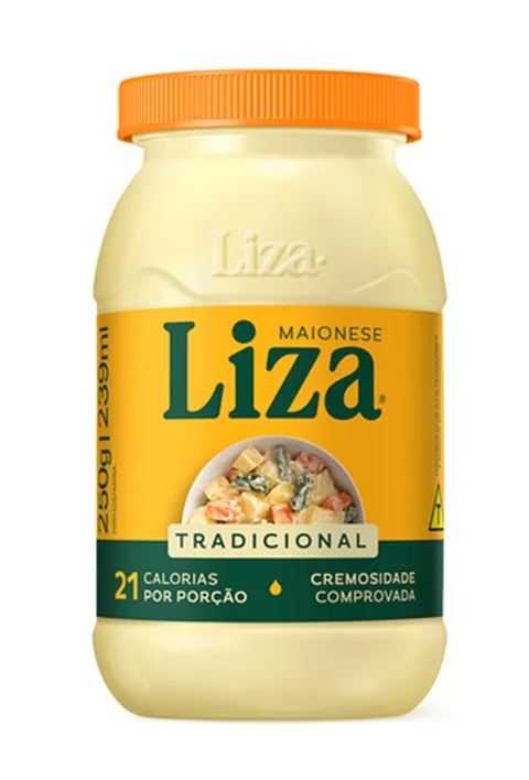 Os jurados avaliaram a maionese Liza com sabor levemente amanteigado, mas pouco interessante. Aparência um tanto opaca, textura boa e leve sabor residual na boca. 