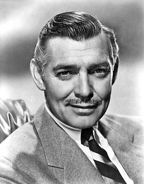 5. Clark Gable - O popular ator, que era muitas vezes chamado de O Rei de Hollywood, nasceu em Ohio-EUA, em 1/2/1901. Gable foi piloto durante a Segunda Guerra Mundial. Atuou em mais de 60 filmes e muitos deles renderam prêmios.