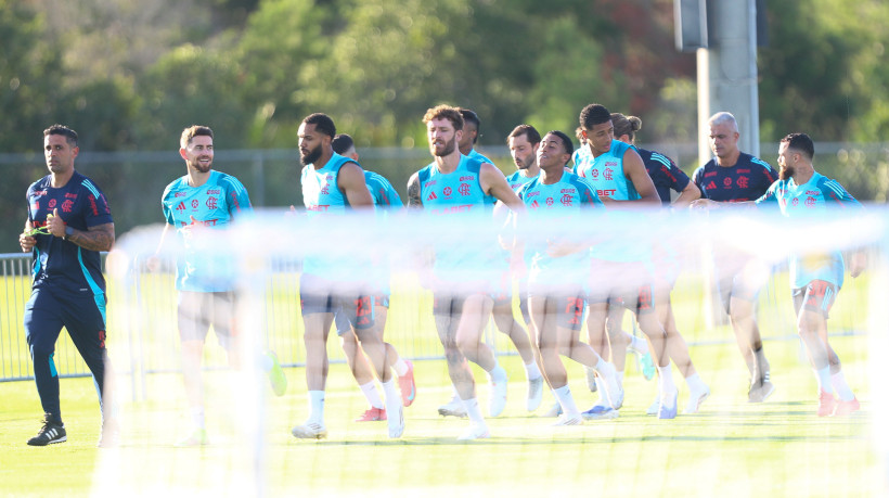 Treino do Flamengo no ESPN Complex, em Orlando, nos EUA