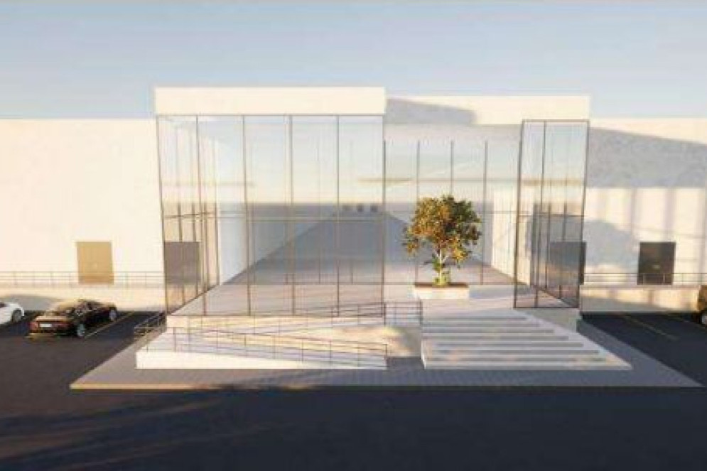 FACHADA de um dos dois pr&eacute;dios que v&atilde;o compor o projeto de data center da Casa dos Ventos, com a Omnia e o Tiktok no Pec&eacute;m(Foto: Memorial Descritivo de Arquitetura, LZA, 2024/Casa dos Ventos)