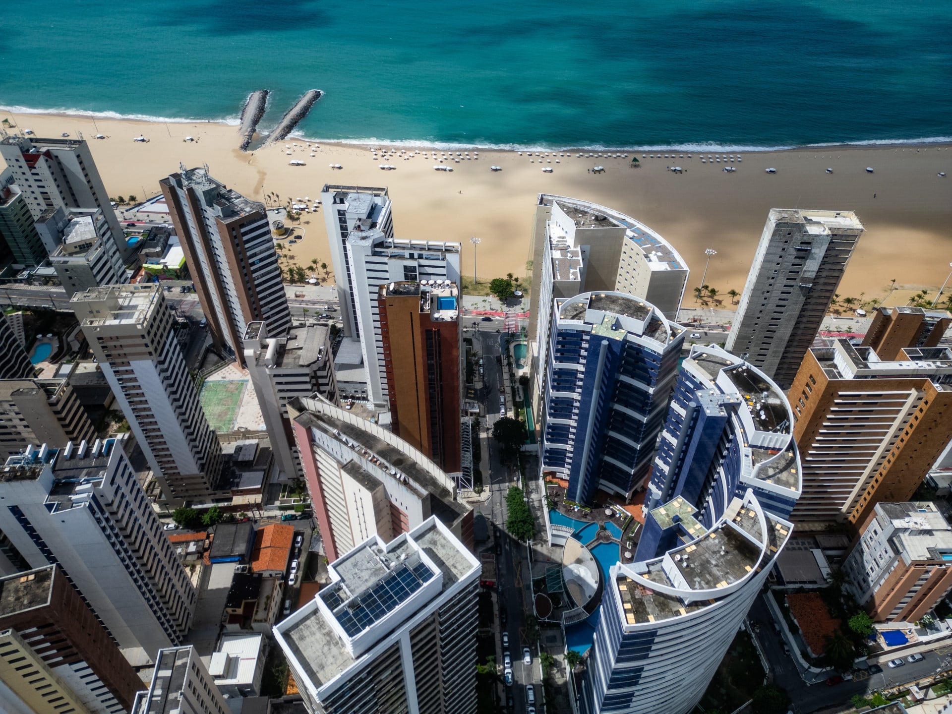 ￼VISTA aérea da Beira-Mar de Fortaleza (Foto: FCO FONTENELE)
