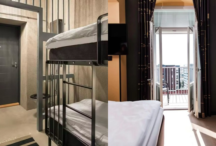 Para quem deseja uma experiência mais autêntica, há quartos com beliche que remetem às celas originais. Segundo o site do hotel, uma diária para duas pessoas em agosto custa € 219 (aproximadamente R$ 1.400).