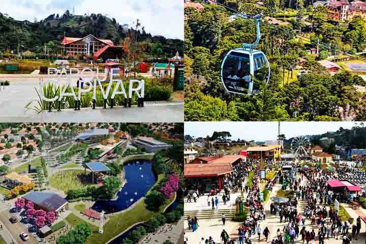 O Parque Capivari, também no centro, é um ponto de encontro para famílias e casais. Com carrossel romântico, roda-gigante iluminada à noite, lago com pedalinhos e o moderno teleférico, o parque encanta visitantes de todas as idades.