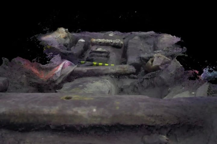 Segundo o arqueólogo Kieran Hosty, do museu australiano, as medidas dos componentes de madeira coincidem quase exatamente com as do navio original.