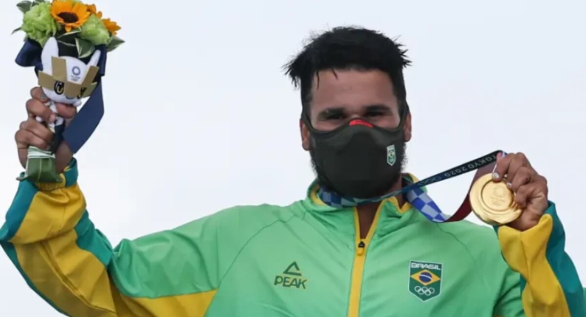 Surfe - A modalidade estreou nos Jogos de Tóquio-2020 e o Brasil faturou de cara o título com o surfista potiguar Ítalo Ferreira. 