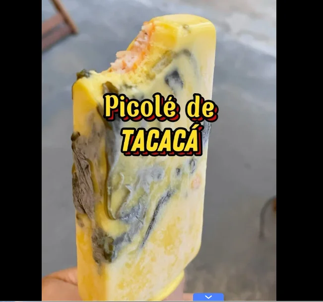A onda de sorvetes exóticos ganhou o sabor de uma iguaria que costuma ser consumida bem quente, mas que, acredite, virou picolé. É a paleta de tacacá, lançada numa sorveteria no bairro de Pedreira, em Belém do Pará. 