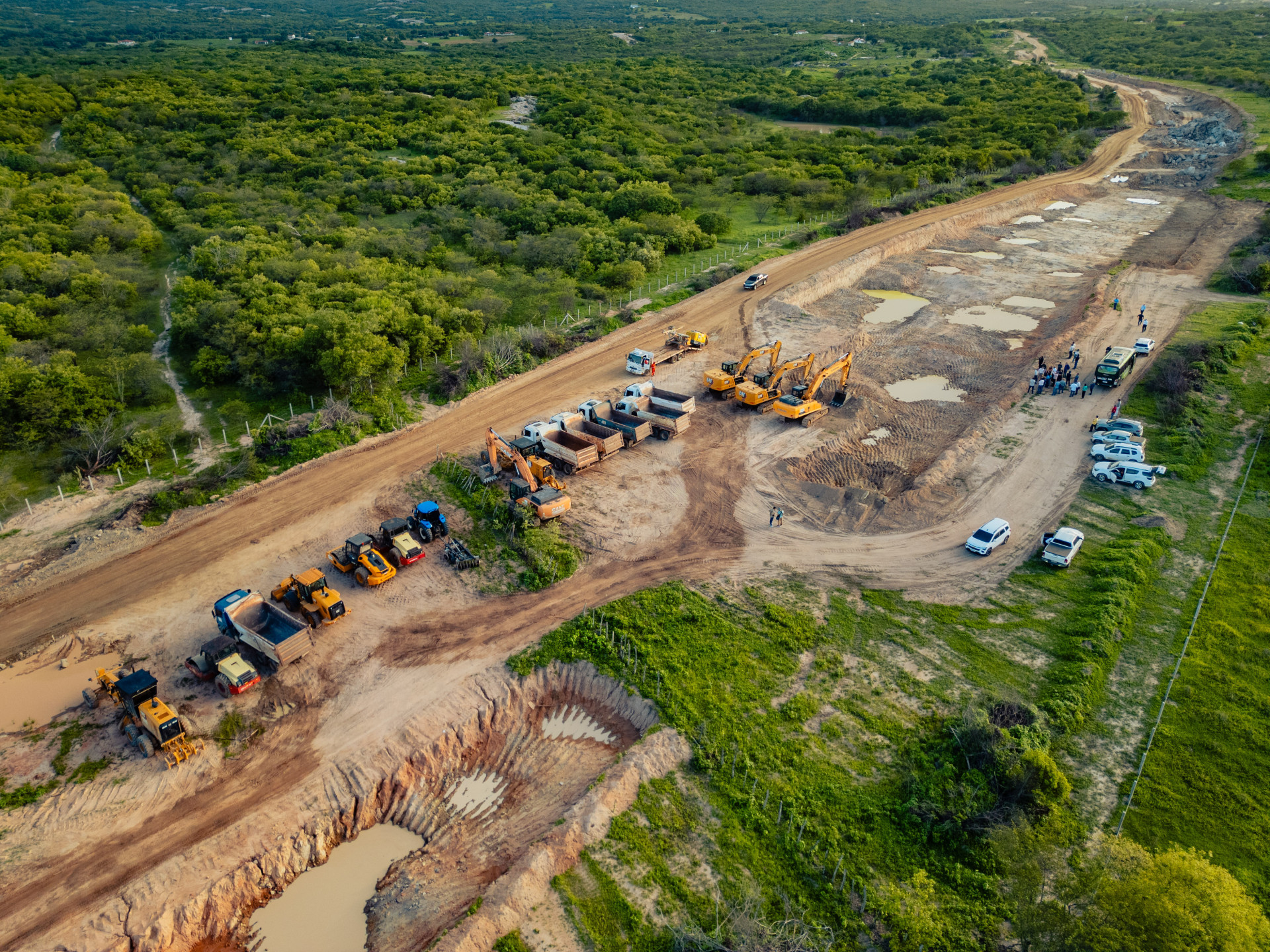 Obras da Transnordestina no Ceará seguem para finalização da primeira fase (Foto: FCO FONTENELE)