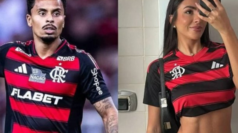 O romance entre o volante rubro-negro e Luiza Watson ficou firme de vez no início do ano, mas eles só assumiram publicamente em maio