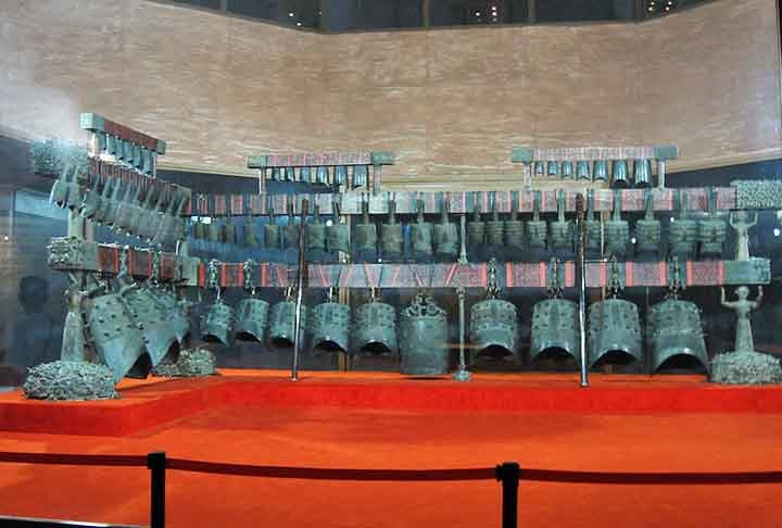 Guan Ping, historiador de Pequim, disse que os bianzhong eram usados no palácio imperial como parte de um sistema ritual.