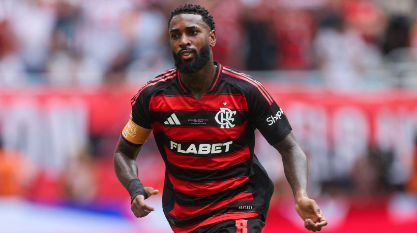 Volante Gerson no jogo Flamengo x Bayern de Munique pelo Mundial de Clubes 2025