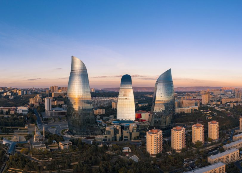 Azerbaijão (Ásia) - 23 pontos. Capital: Baku. População: 10,1 milhões. 