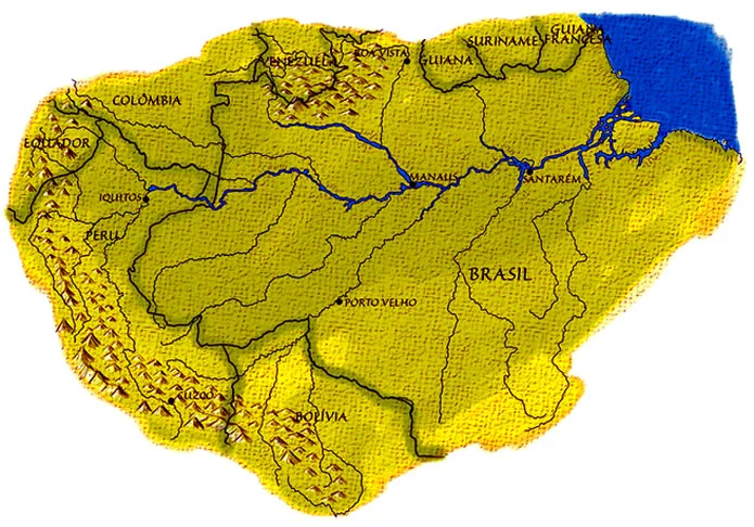 O Amazonas tem uma rica biodiversidade de animais, sendo mais de 2.100 espécies de peixes, com várias descobertas a cada ano. Por sinal, é uma essencial via de transportes, abrigando seis portos: Manaus, Santana, Santarém e Tabatinga, no Brasil; Letícia, na Colômbia, e Iquitos, no Peru.