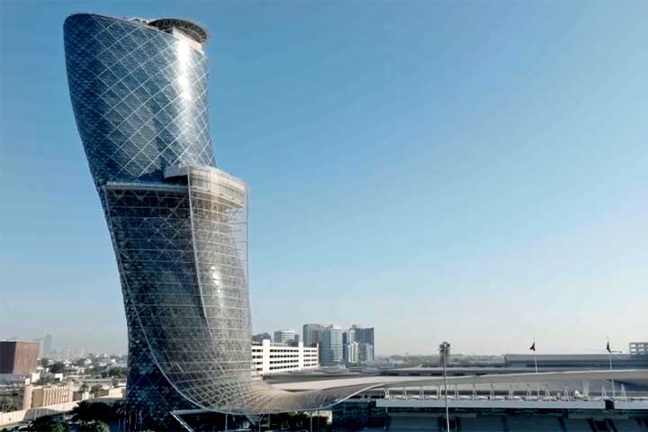 Mais do que um feito de engenharia, a Capital Gate simboliza o desejo da cidade de se posicionar como um centro global de inovação.