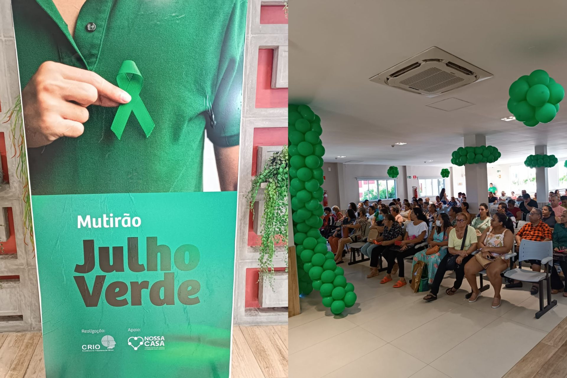 Mutirão do Crio no Julho Verde oferece 120 vagas. A chance de cura do câncer é de até 90% se tratado de imediato 