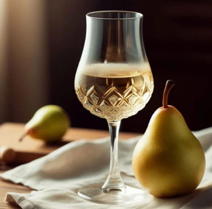 O vinho de pera, conhecido como perada, é uma variação da cidra, feita com peras fermentadas.