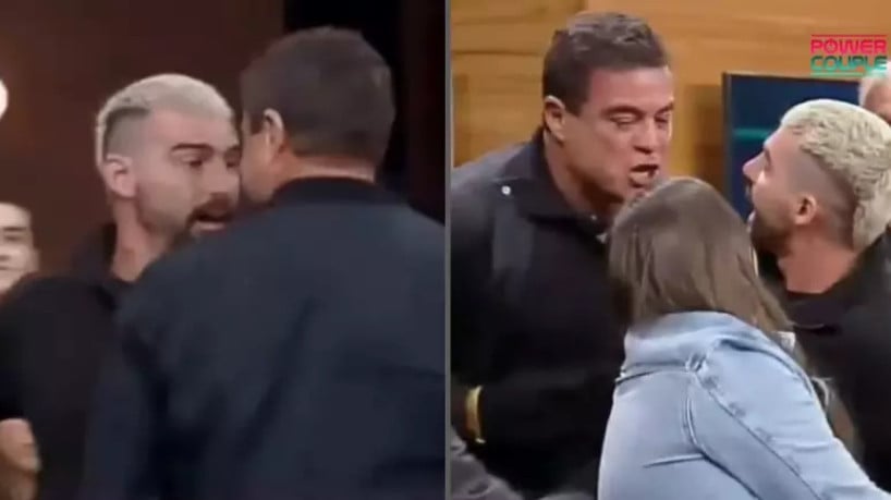 O desentendimento ocorreu durante a dinâmica Quebra-Power, transmitida ao vivo neste domingo, 6; seguranças intervieram devido à ameaça de agressão física 