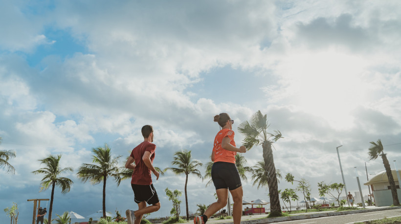 A Beira Mar é um dos locais preferidos dos praticantes de corrida em Fortaleza