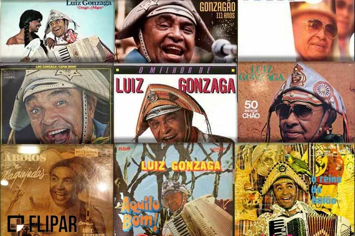 Em meio século de carreira, o Rei do Baião, como ficou conhecido, construiu uma discografia de 44 álbuns e mais de 50 compactos.
