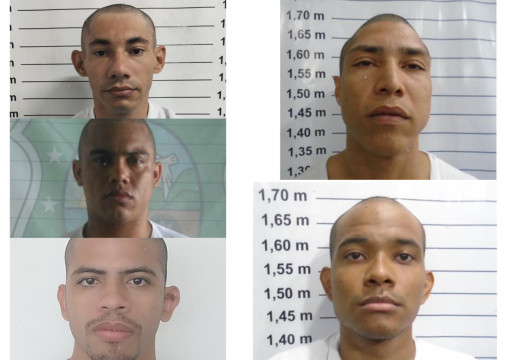 Cinco membros do CV fogem de presídio em Itaitinga, no Ceará