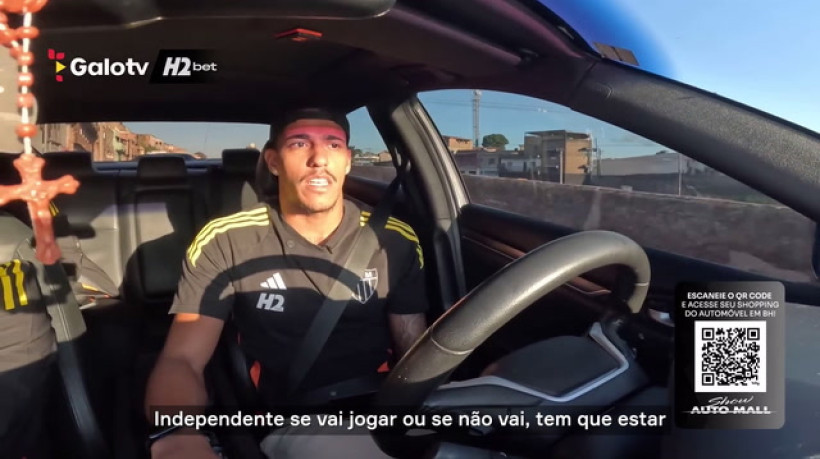 Gabriel Delfim comenta chance como titular no Galo: 'Mente fica diferente'