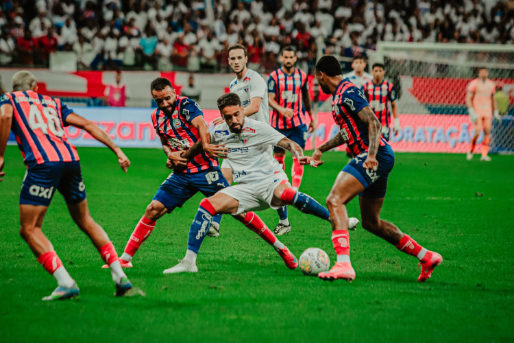 SALVADOR-BA, BRASIL, 09-07-2025: Bahia 2 x 1 Fortaleza, Quartas de Final da Copa do Nordeste. (Foto: Mateus Lotif / Fortaleza EC) 