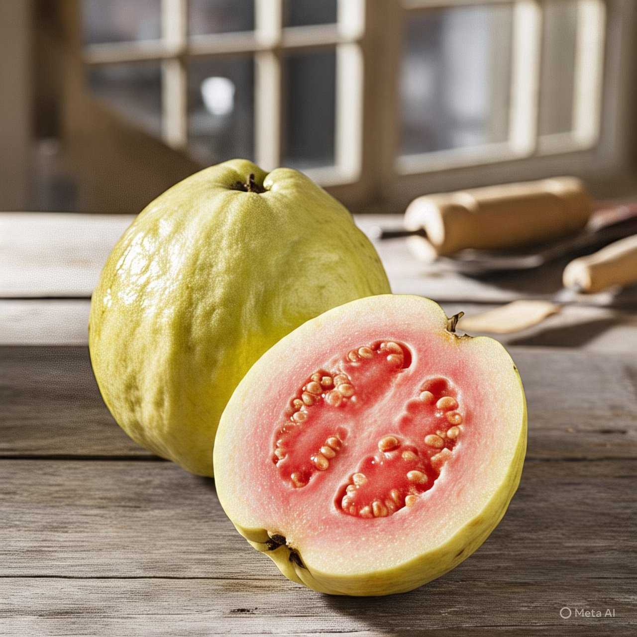 Essa fruta oferece diversos benefícios para a saúde, como fortalecer o sistema imunológico devido à alta concentração de vitamina C, Ela melhora a digestão e auxilia no combate à diarreia por suas propriedades adstringentes e antioxidantes.