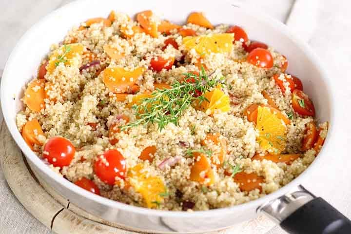 A quinoa fornece nutrientes para todas as células do corpo, inclusive para os folículos de cabelo, que é extremamente importante para o crescimento dos fios. 