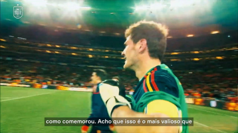 Casillas relembra título da Espanha na Copa do Mundo de 2010