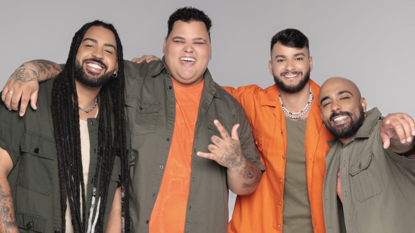 Sucesso com a canção "Coração Partido", o grupo Menos é Mais faz show em Fortaleza em agosto durante a programação do Festival Samba Brasil
