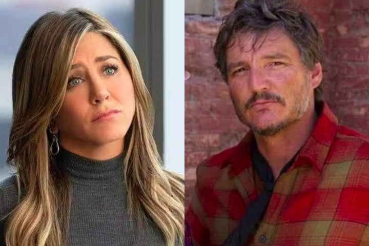 Pascal e Aniston foram vistos jantando no Sunset Tower Hotel, em Los Angeles. As fotos dos dois conversando na calçada do restaurante Tower Bar rapidamente se espalharam pela internet, levantando especulações sobre um possível romance.