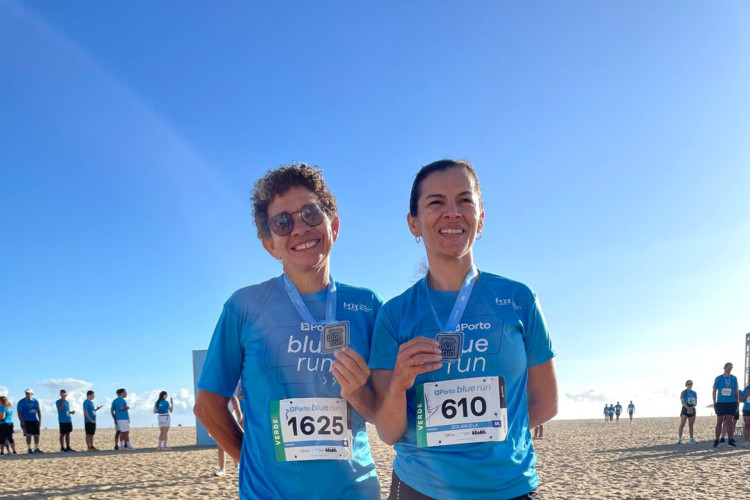 Professoras de Trairi percorreram 126 quilômetros para participar da Blue Run Fortaleza 2025