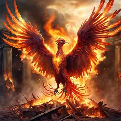 O mito simboliza esperança mesmo após grandes perdas. Mostra que da destruição pode surgir uma nova força interior.
