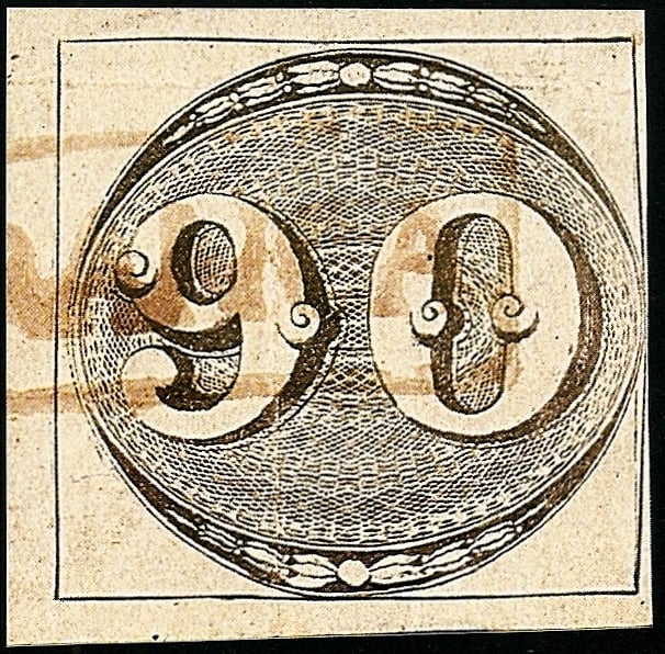 No Brasil, o Olho de Boi foi lançado com valores estampados neles: 30, 60 e 90 réis, moeda em circulação na época.