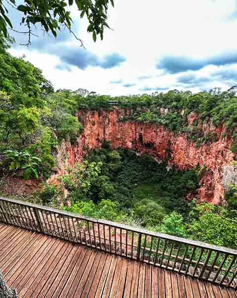 Há dois tipos de passeio: uma caminhada de 970 metros até um mirante para observação das araras e da paisagem; e uma trilha mais longa (com duração de 4 horas), com foco na fotografia.