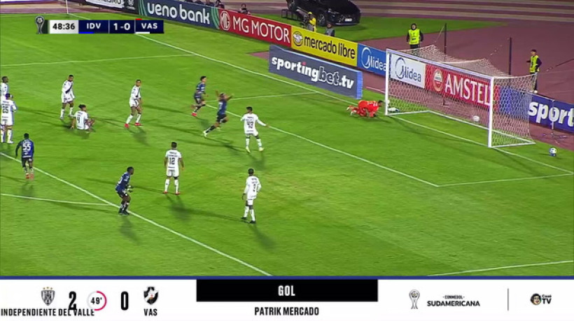 Patrik Mercado solta a bomba e amplia para o Independiente del Valle no Equador; veja