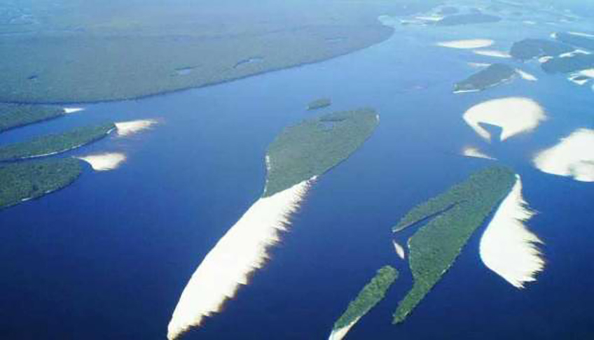 Maior arquipélago em rio: Mariuá (Brasil) - Fica no leito do Rio Negro, no município de Barcelos (AM).  Tem mais de 140 km de extensão, 20 km de largura e possui cerca de 1.200 ilhas. Foi descoberto pela NASA, agência espacial dos EUA, nos anos 1990.  