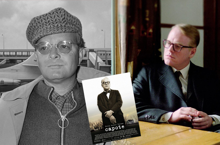 Philip Seymour Hoffman - Capote (2005) - O ator americano, morto aos 46 anos (2014), interpretou o escritor Truman Capote (1924-1984), autor de renomados contos, romances e peças de teatro, como Bonequinha de Luxo, que inspirou um clássico estrelado por Audrey Hepburn. 