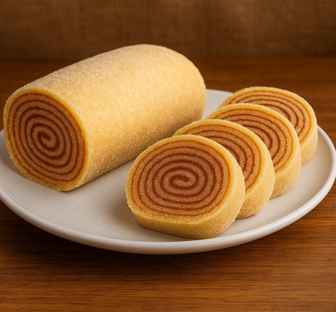 Ele é uma adaptação do pionono, um doce ibérico feito com massa de pão de ló recheado com creme ou geleia. No Brasil, a goiabada substituiu o recheio original, adaptando-se aos ingredientes locais.