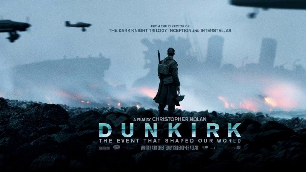 Dunkirk (2017): Escrito e dirigido por Christopher Nolan, recebeu diversos prêmios importantes, como o Oscar, BAFTA, Globo de Ouro, National Board of Review e Screen Actors Guild, e Grammy.