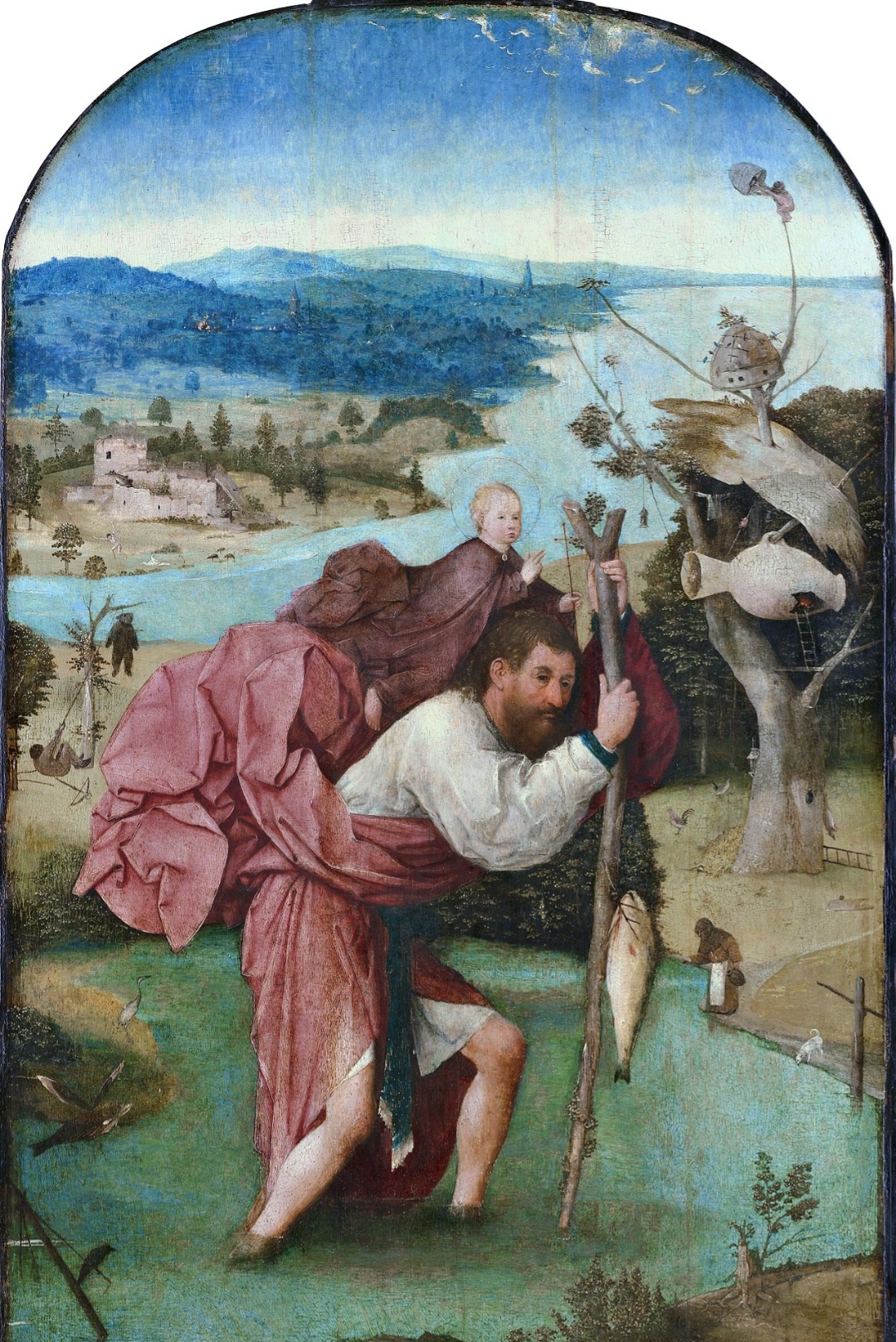 Aracaju (SE) - São Cristóvão -  Patrono dos viajantes e motoristas, é invocado por proteção em deslocamentos. Tradicionalmente, é representado como um homem forte carregando o Menino Jesus. Viveu no século e e é conhecido por sua dedicação ao serviço e à caridade. Celebrado em 25 de julho. 
