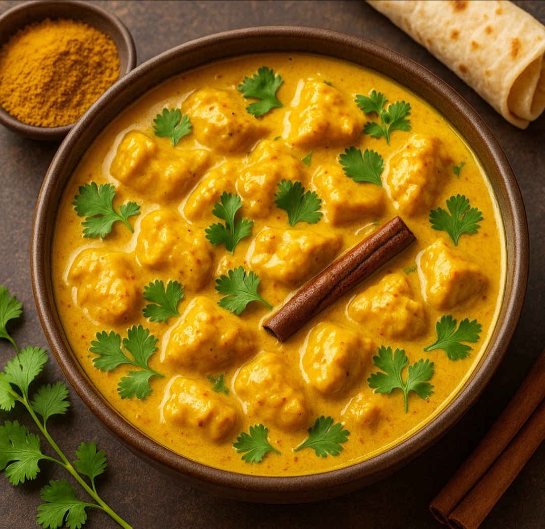 O curry pode ser incorporado ao iogurte natural ou leite de coco para marinar pedaços de frango, carnes ou peixe. 