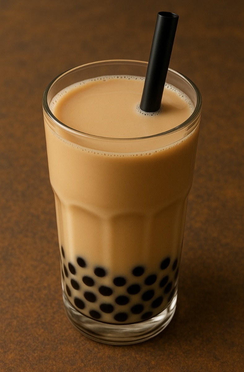 Pode-se encontrá-la com sabores diferentes, porém no fundo do copo sempre há pequenas bolinhas ou pérolas mastigáveis da goma de tapioca (“boba”)  provenientes da mandioca.