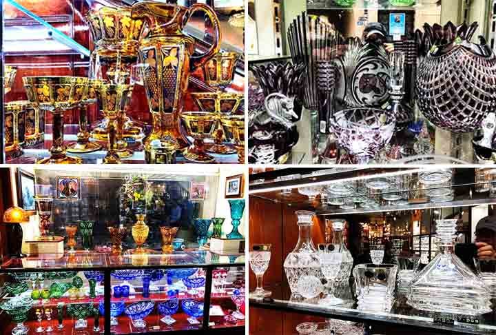 Boêmia, República Tcheca: O cristal da Boêmia é conhecido por sua pureza e brilho incomparáveis. Utiliza técnicas como gravação e lapidação em peças decorativas e utensílios. A tradição remonta ao século XIII e influencia o design mundial.
